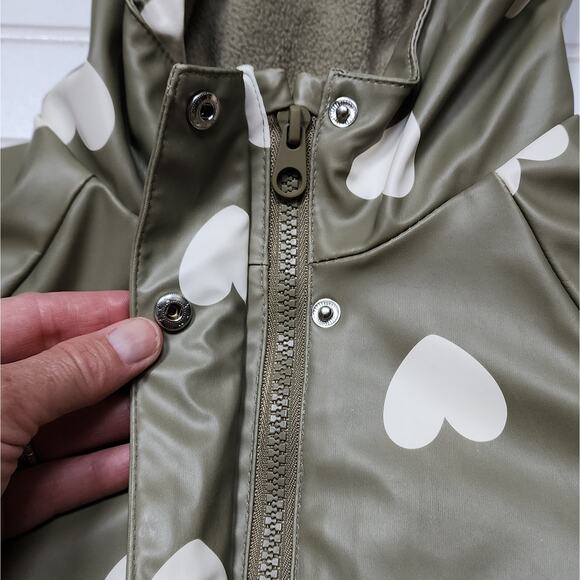 Zara Heart Fleece-Lined Rain Jacket - Picture 5 of 10